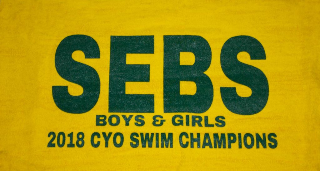 St Sebastian's Swim Team towel